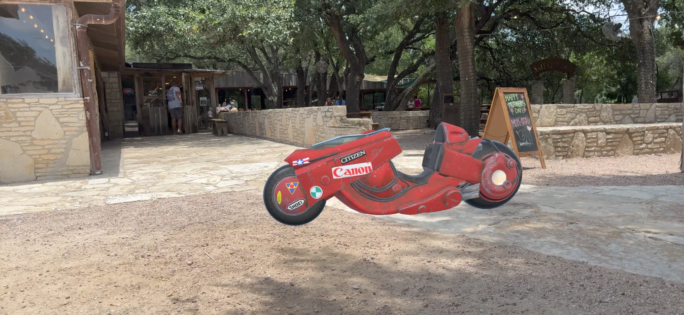 A captured augmented-reality find